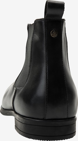 DreiMaster Klassik Chelsea Boots 'Ledkin' in Schwarz