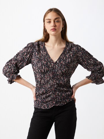 Neo Noir Blouse 'Mimma Mini' in Zwart: voorkant