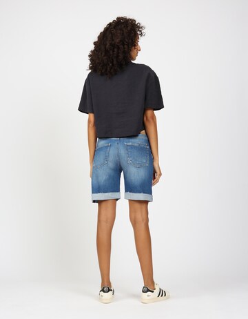 Gang Wide Leg Shorts in Blau