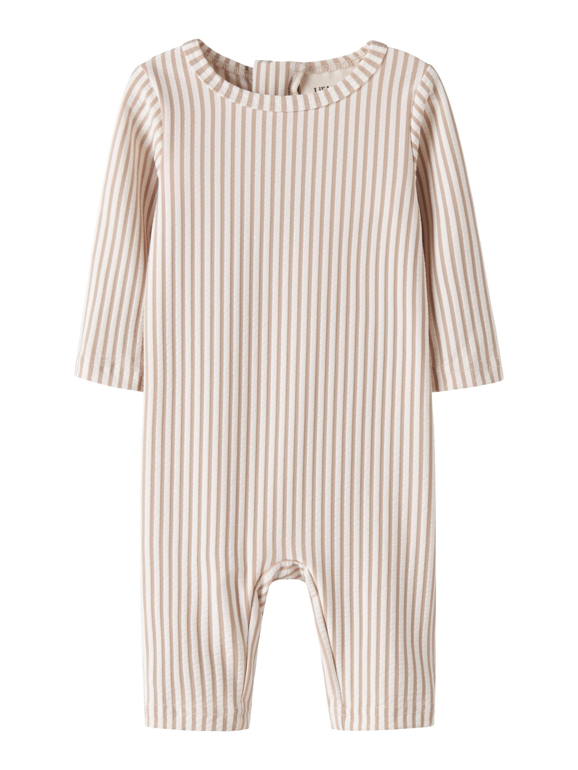 Lil'Atelier - Pijama entero/body en beige: frente