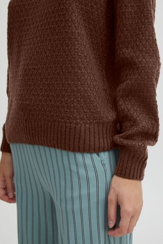 ICHI Strickpullover 'ODANSA' in Braun