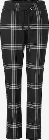 STREET ONE Regular Trousers in Black: front