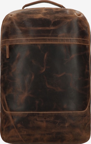 Zaino 'Vintage Overnighter XL' di GREENBURRY in marrone: frontale