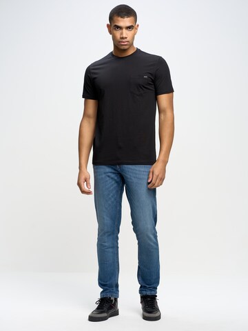 BIG STAR Shirt 'Carbon' in Zwart