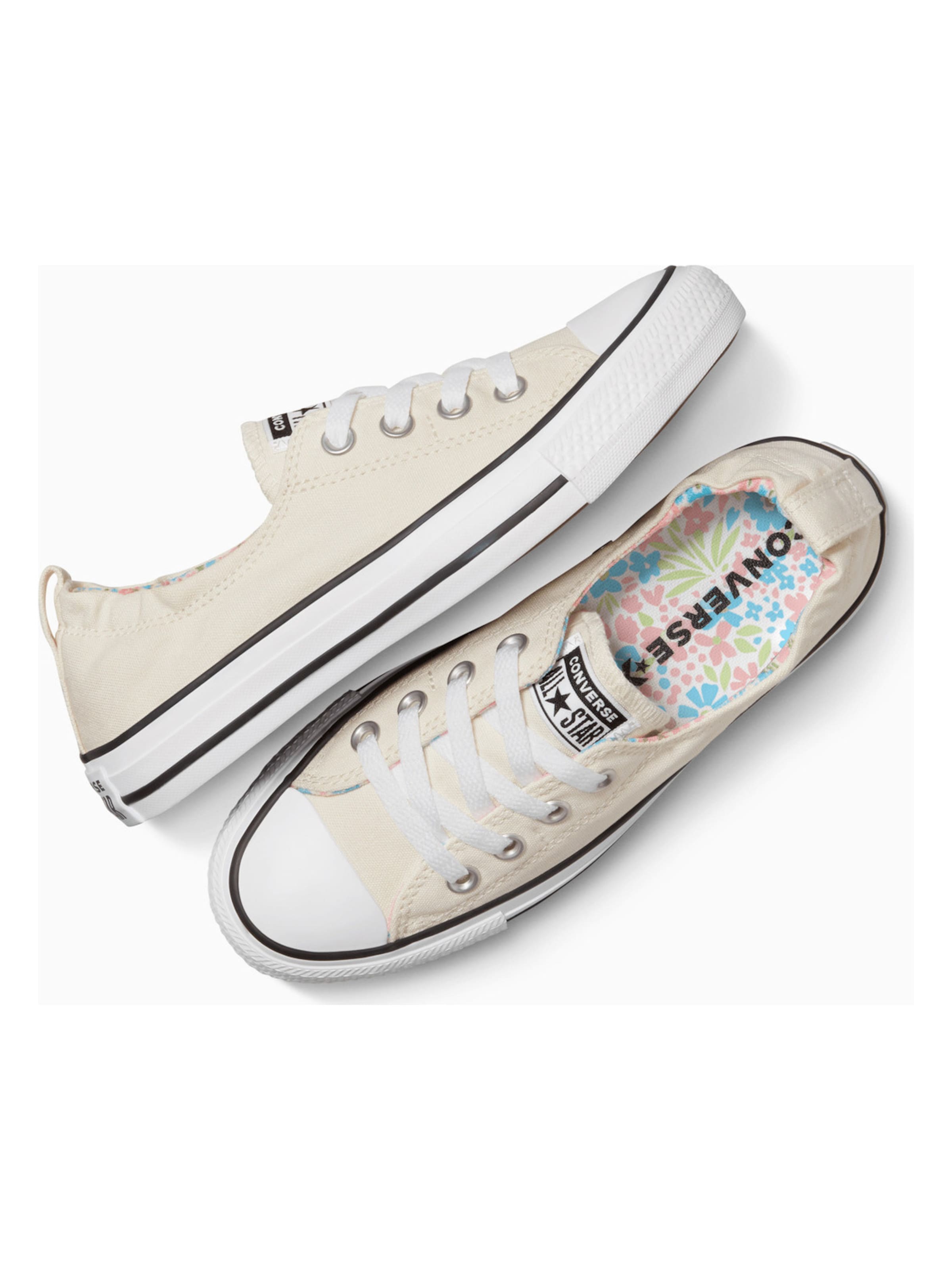 CONVERSE Sneakers laag 'Converse Chuck Taylor All Star Shoreline Mini Flowers' in Beige