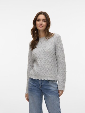 Pull-over 'VMPurdie' VERO MODA en gris : devant