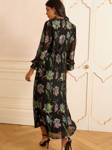 Robe love & roses en noir