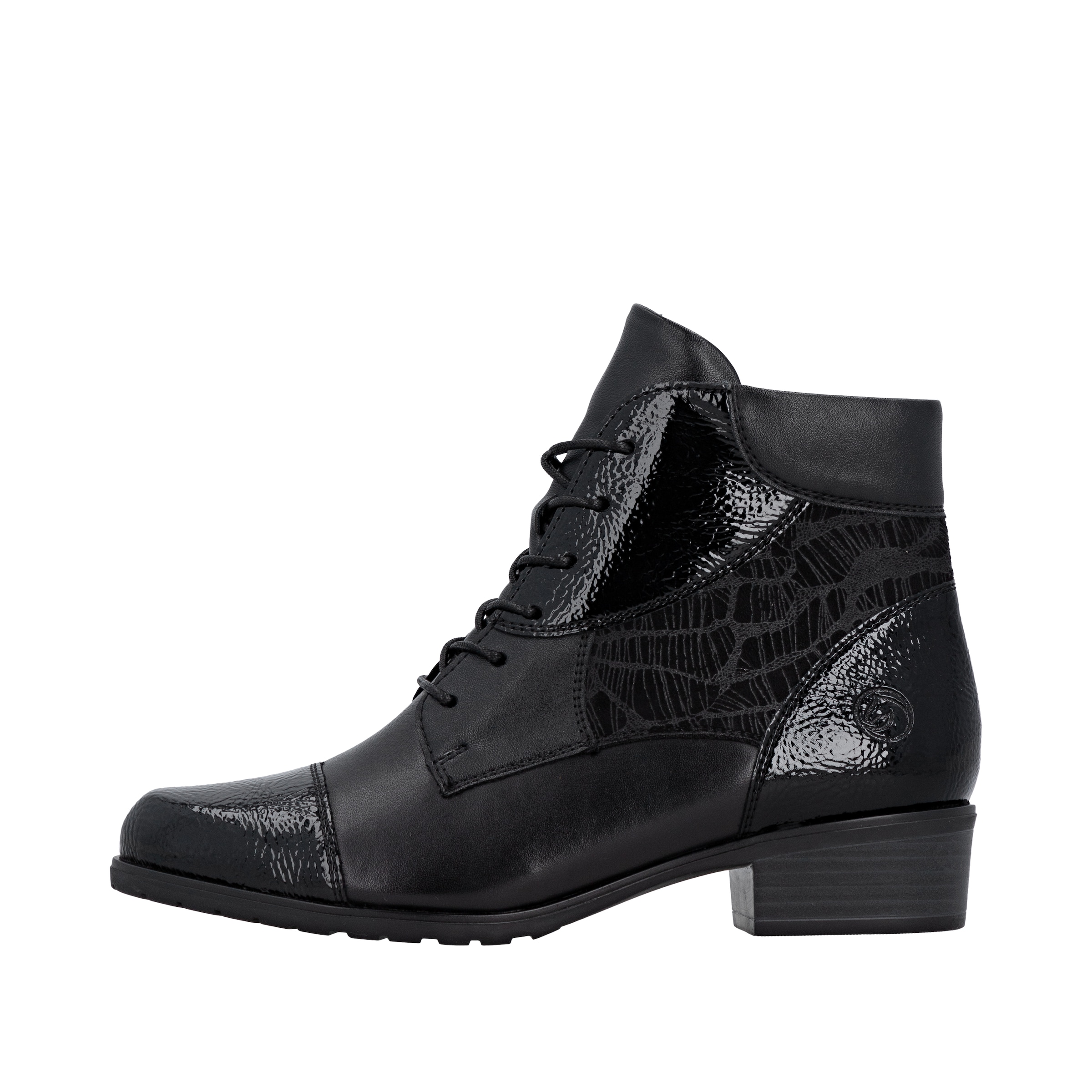 Bottines à lacets REMONTE en noir