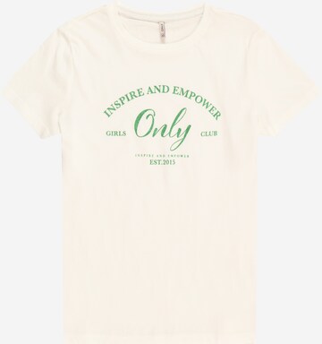 KIDS ONLY T-shirt 'WENDY' i vit: framsida