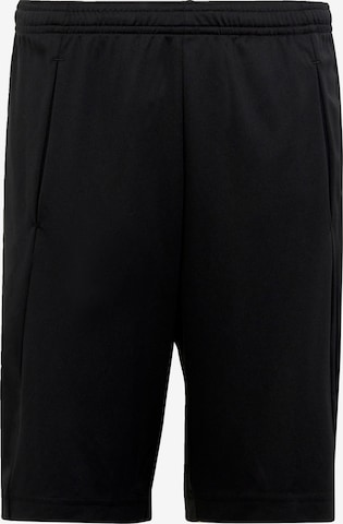 ADIDAS SPORTSWEAR Regularen Športne hlače 'Train Essentials Aeroready Logo -Fit' | črna barva: sprednja stran