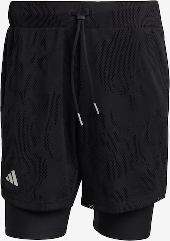 Regular Pantalon de sport 'Melbourne Two-In-One 7-Inch' ADIDAS PERFORMANCE en noir : devant