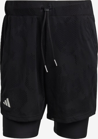 ADIDAS PERFORMANCE Regular Sportbroek 'Melbourne Two-In-One 7-Inch' in Zwart: voorkant