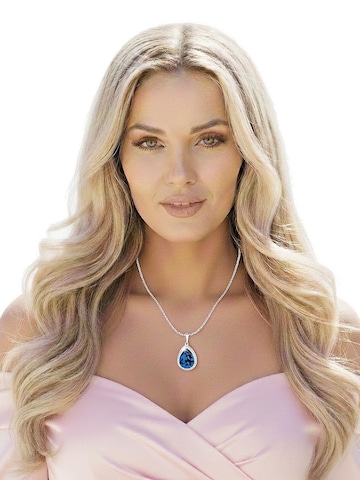 EXCLUSIVE EDITION Řetízek 'Agidel adorned with Swarovski crystals' – modrá: přední strana