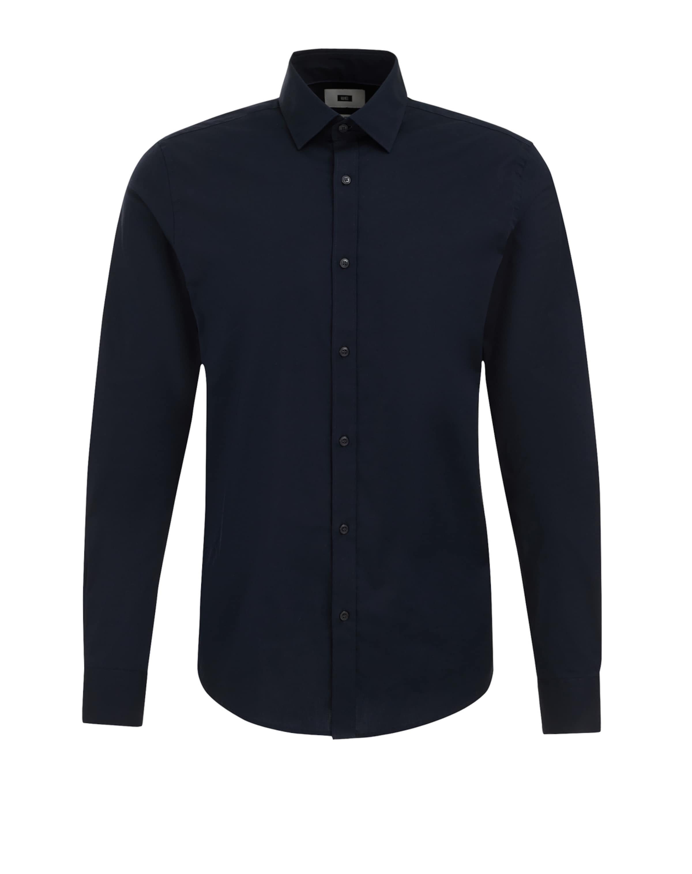Chemise WE Fashion en bleu : devant