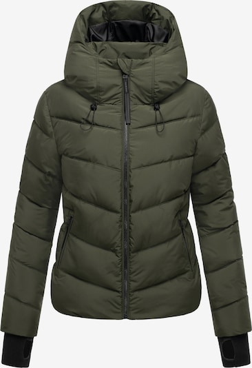 Žieminė striukė iš MARIKOO, spalva – alyvuogių spalva, Prekių apžvalga