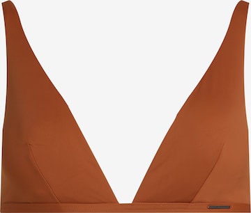 Calvin Klein Swimwear Bikinitop in Bruin: voorkant