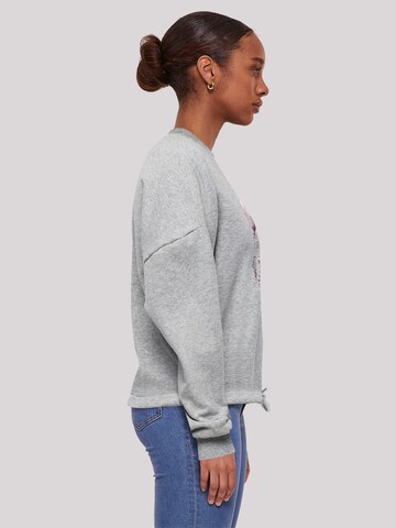 F4NT4STIC Sweatshirt 'Skelett hält Herzballon' in Grey