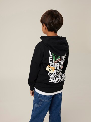 Sweat 'NKMJacot Minecraft' NAME IT en noir : devant