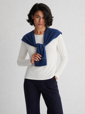 Écharpe SILK & CASHMERE en bleu : devant