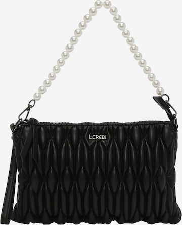 L.CREDI Shoulder Bag 'Lisa' in Black: front