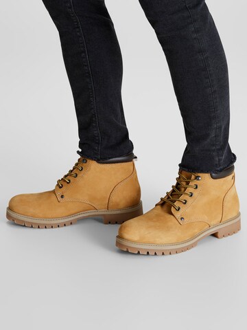 Bottines à lacets 'Stoke' JACK & JONES en marron