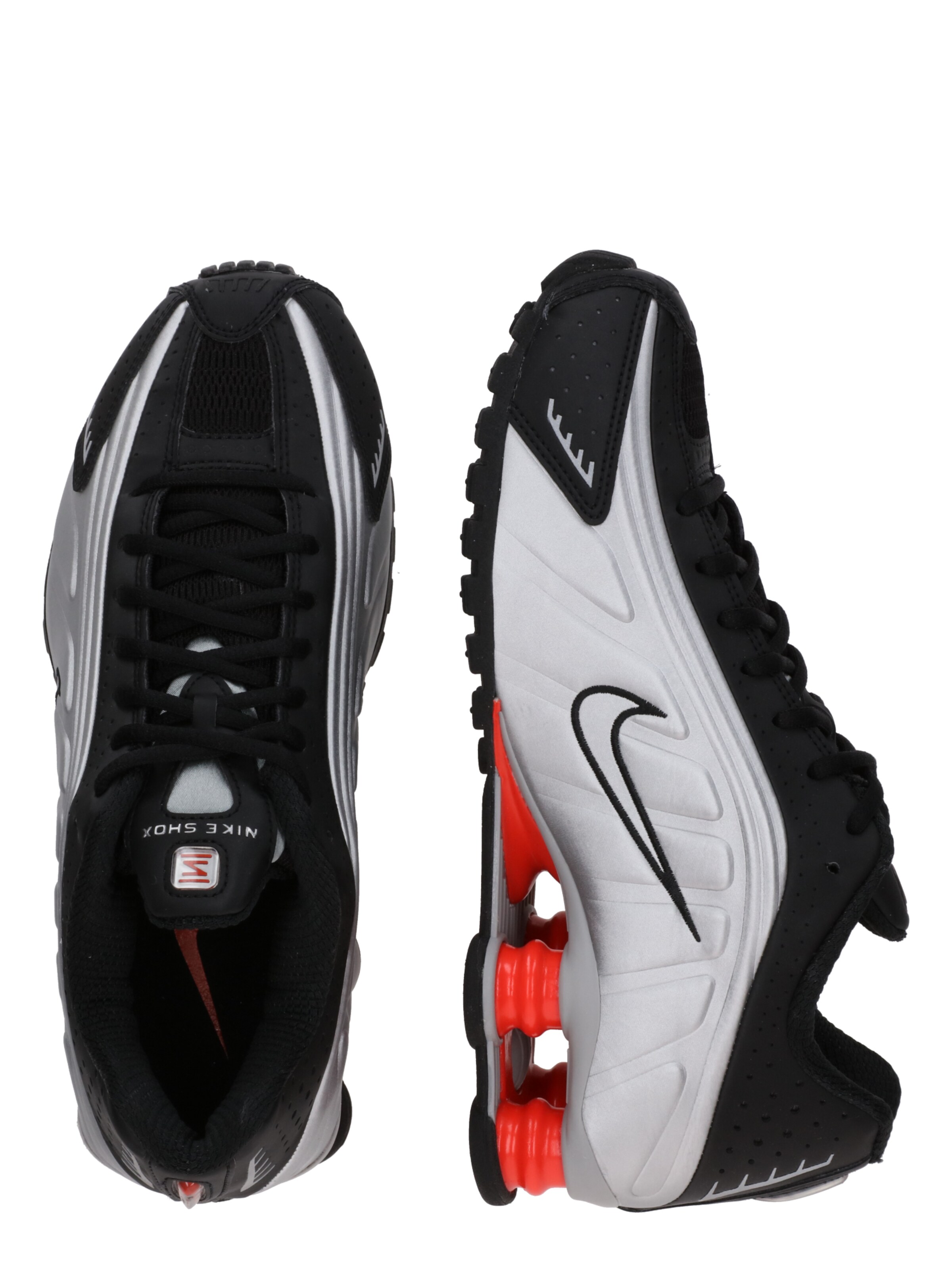 Nike Sportswear Trampki niskie 'SHOX R4' w kolorze srebrny