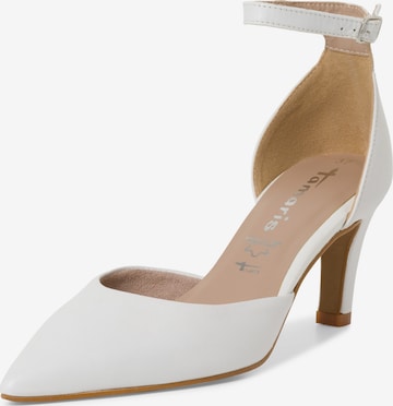 TAMARIS Slingpumps i hvid: forside