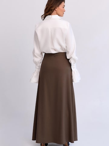 Jupe 'Marien' mandragora en marron