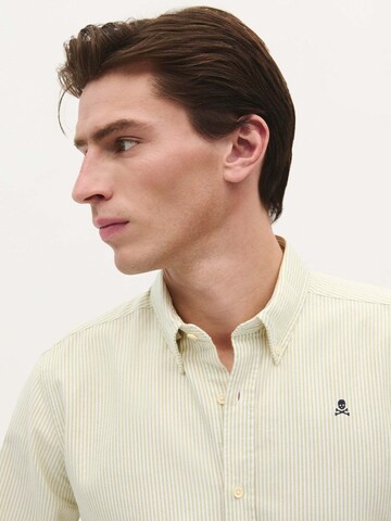 Scalpers Regular fit Button Up Shirt in Green