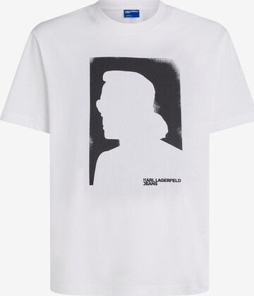 KARL LAGERFELD JEANS T-shirt i vit: framsida