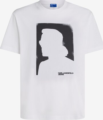 T-Shirt KARL LAGERFELD JEANS en blanc : devant