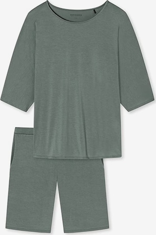 SCHIESSER Pajama in Green: front