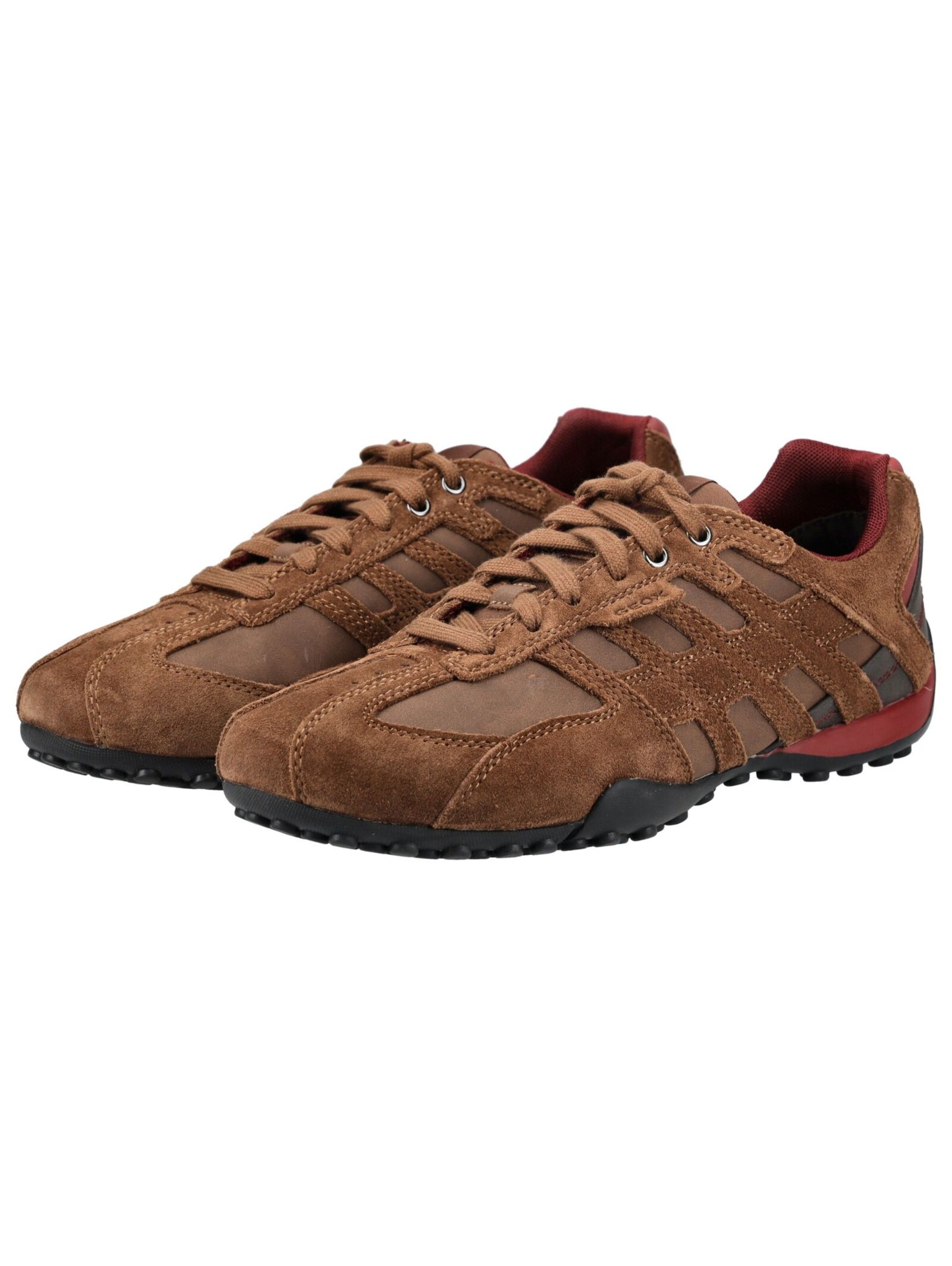 GEOX - Sapatilhas baixas 'U Snake A' em castanho