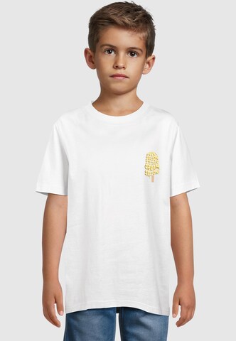 Merchcode Shirt 'Ice Cream Season' in Wit: voorkant