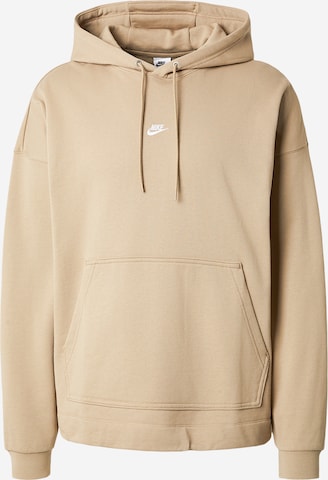 Nike Sportswear Majica 'CLUB' | bež barva: sprednja stran