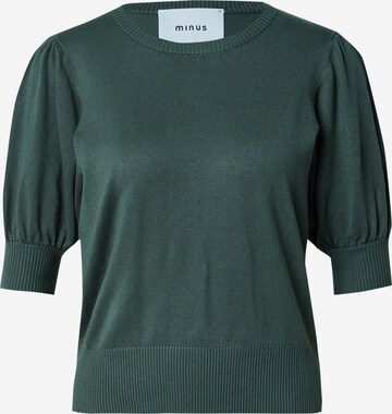 Pull-over minus en vert : devant