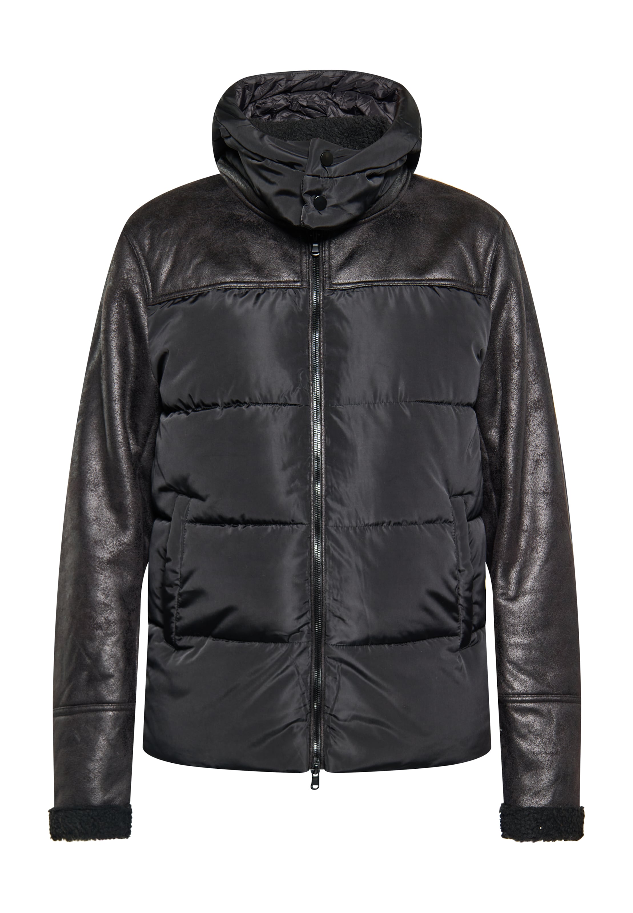 TUFFSKULL Zimná bunda 'Leat' - Čierna: predná strana
