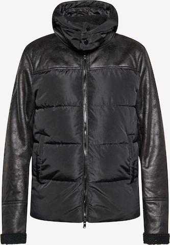 TUFFSKULL Winter jacket 'Leat' in Black: front