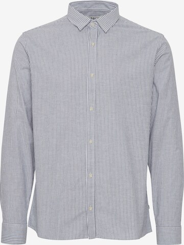 !Solid Button Up Shirt in Blue: front