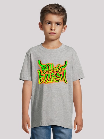 F4NT4STIC Shirt 'Billie Eilish' in Grey: front