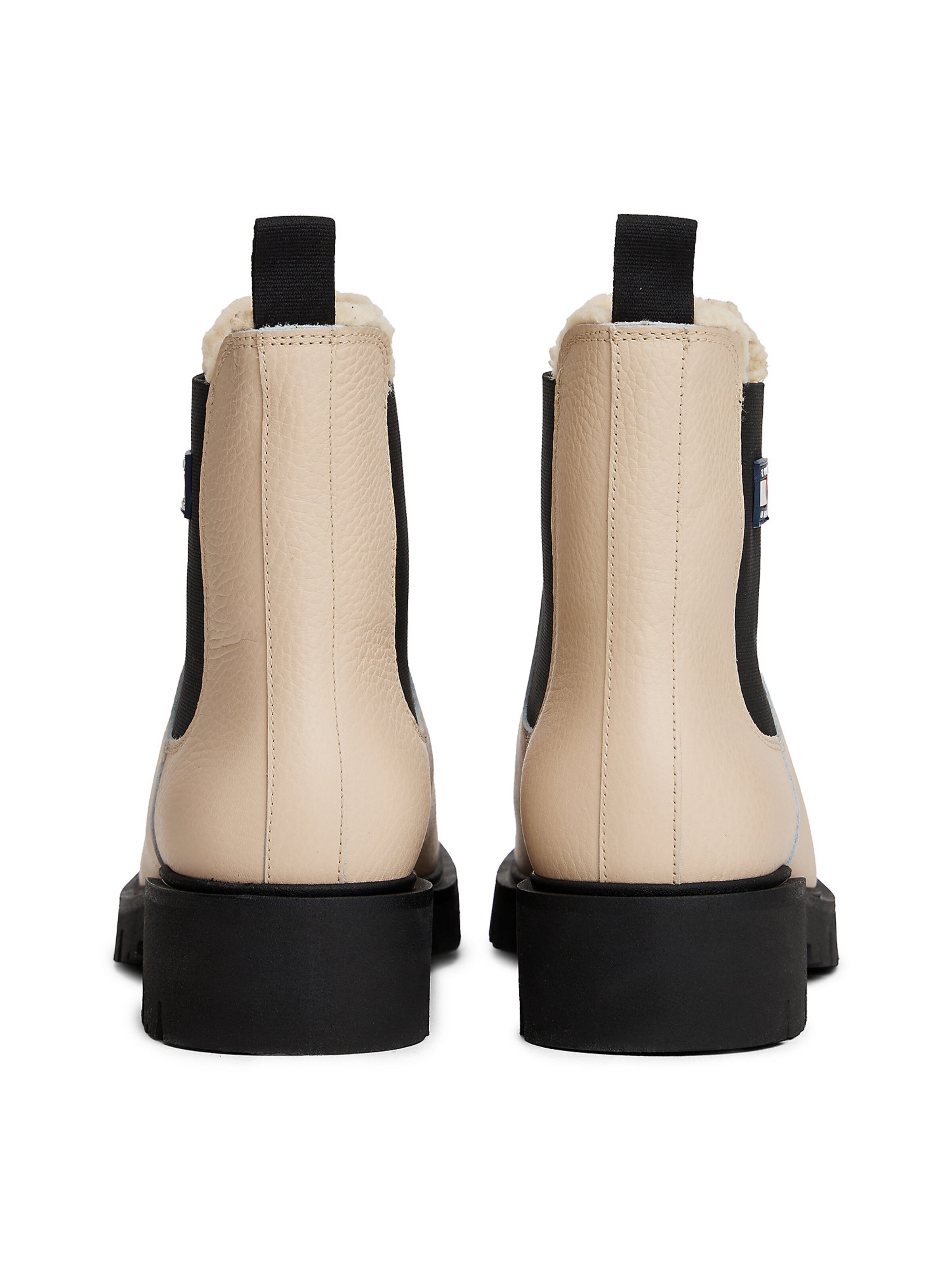 Tommy Jeans Chelsea boots in Beige