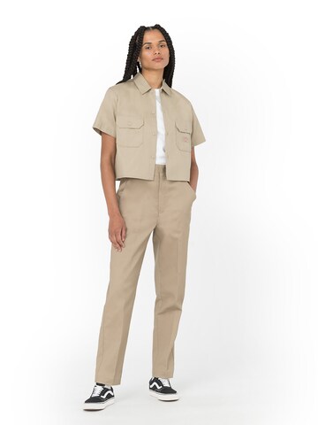 DICKIES - Regular Calças 'Whitford' em castanho