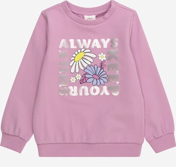 s.Oliver Sweatshirt in Lila: predná strana