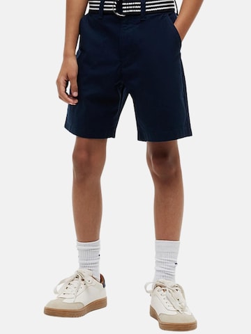 Baggy Pantalon 'BAGGY CHINO BELTED SHORT BERMUDA' Tommy Hilfiger Kids en bleu