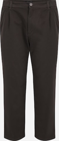 Only & Sons Big & Tall Regular Pleat-Front Pants 'CAM' in Grey: front