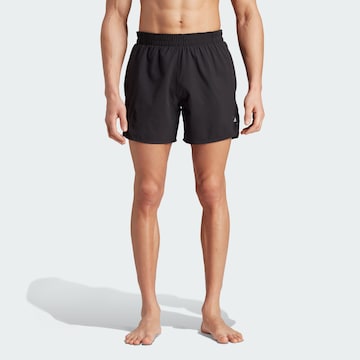 ADIDAS SPORTSWEAR Athletic Swim Trunks in Black: front