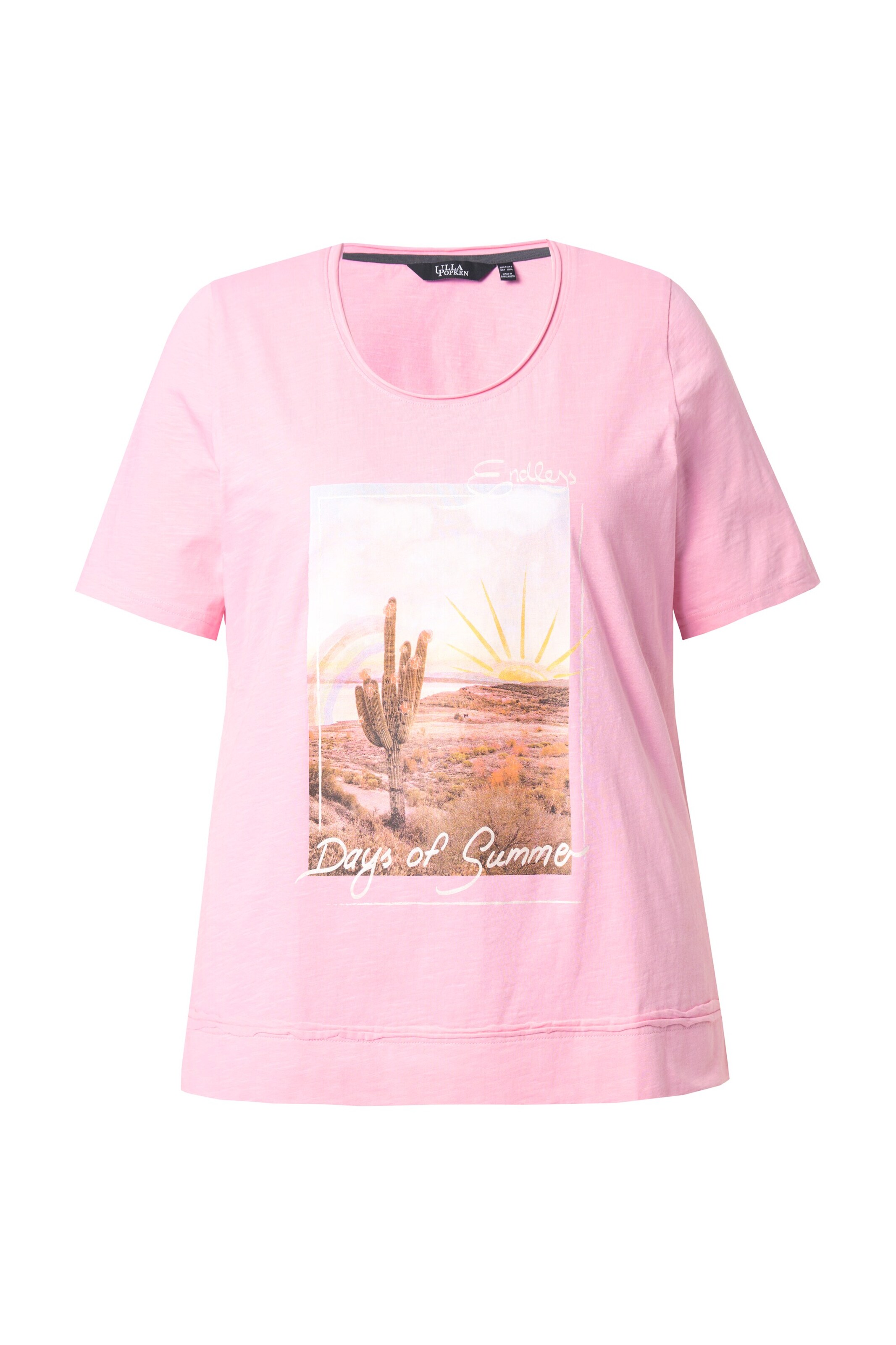 Ulla Popken Shirt in Roze: voorkant