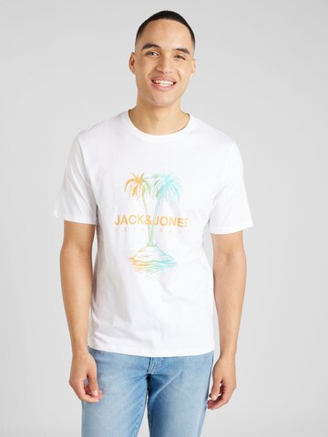 JACK & JONES T- Shirt 'LAFAYETTE' in Weiß: predná strana