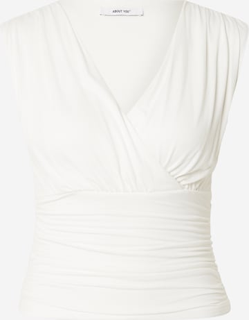 ABOUT YOU Top 'Bianca' | bela barva: sprednja stran