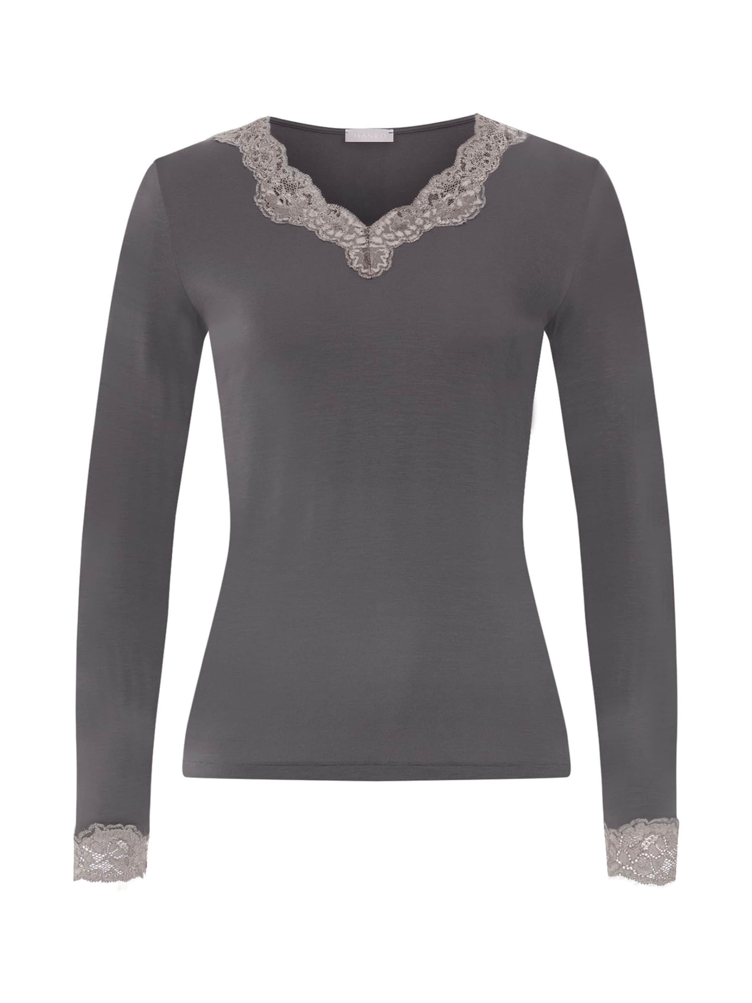 T-shirt ' Dana ' Hanro en gris : devant